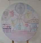 Painel Circo Rosa - imagem 1