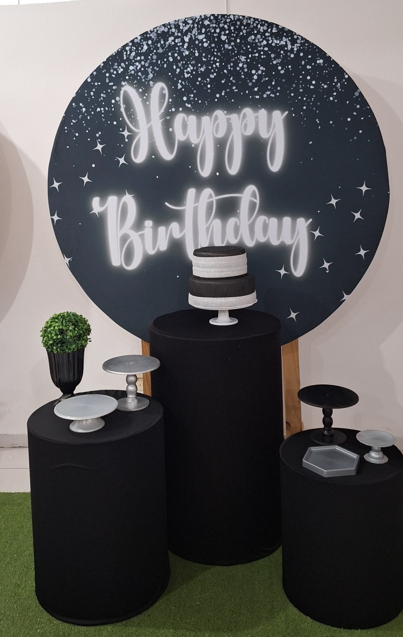 Kit 1/1 Preto Heppy Barthday - SonikaDecoracaohttps://wa.me/message/Q2BS5PB4ZSIYH1