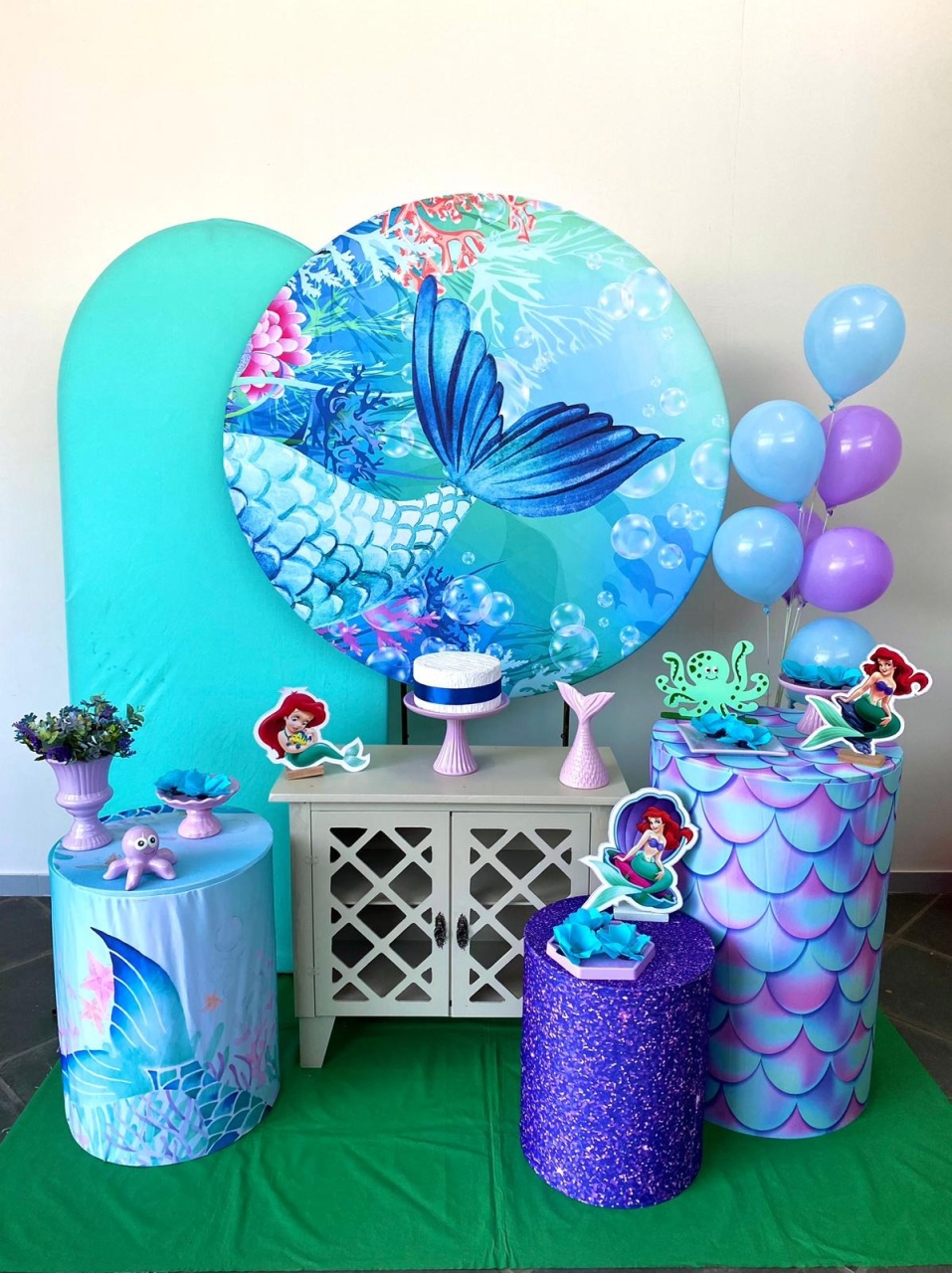 Kit Infantil Mini Party P Sereia   - Loja Lepetit Locação