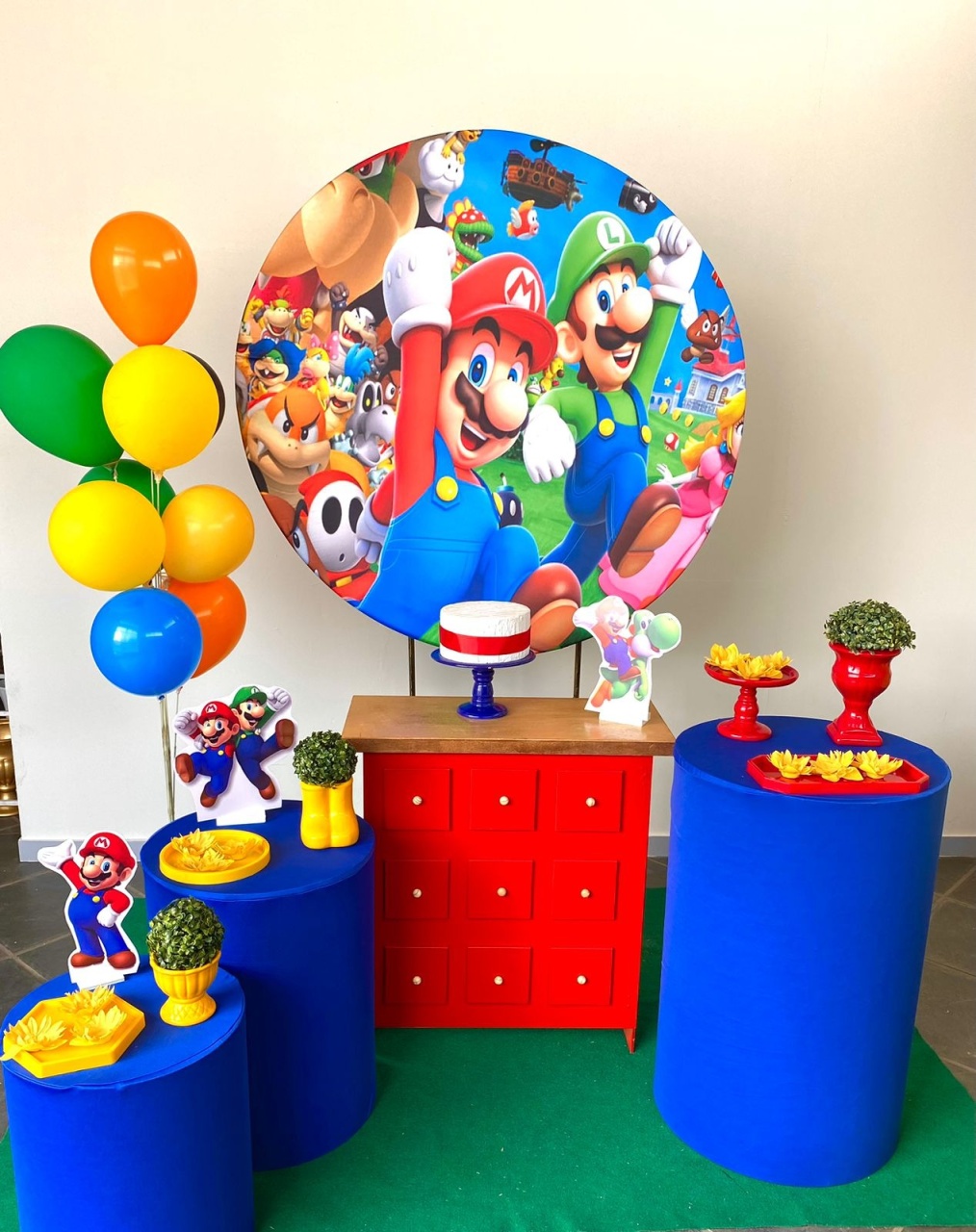 Kit Infantil Mini Party Mário Bross - Loja Lepetit Locação