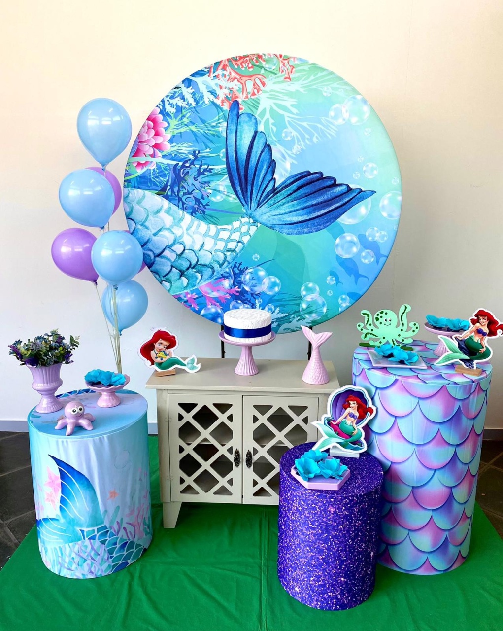 Kit Infantil Mini Party Sereia  - Loja Lepetit Locação