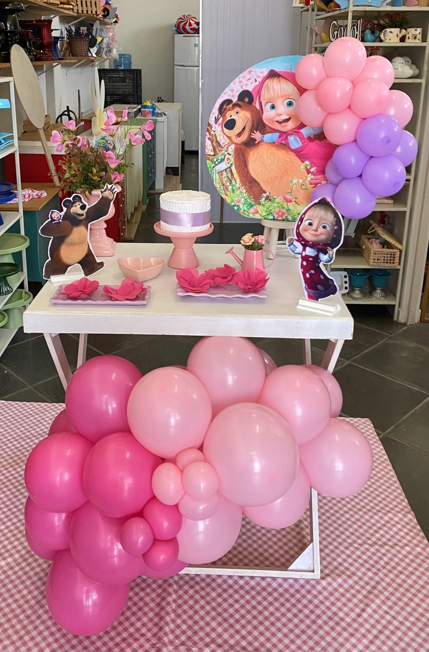 Kit Infantil Festa Na Mesa Premium  Marcha E Urso  - Loja Lepetit Locação