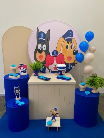 Kit Infantil Mini Party Detetive Labrador  - Loja Lepetit Locação