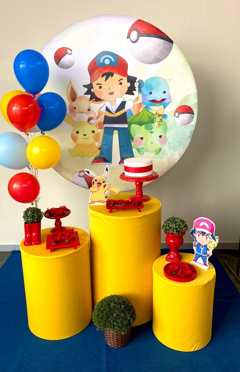 Kit Infantil Mini Cenário Pokemon - Loja Lepetit Locação