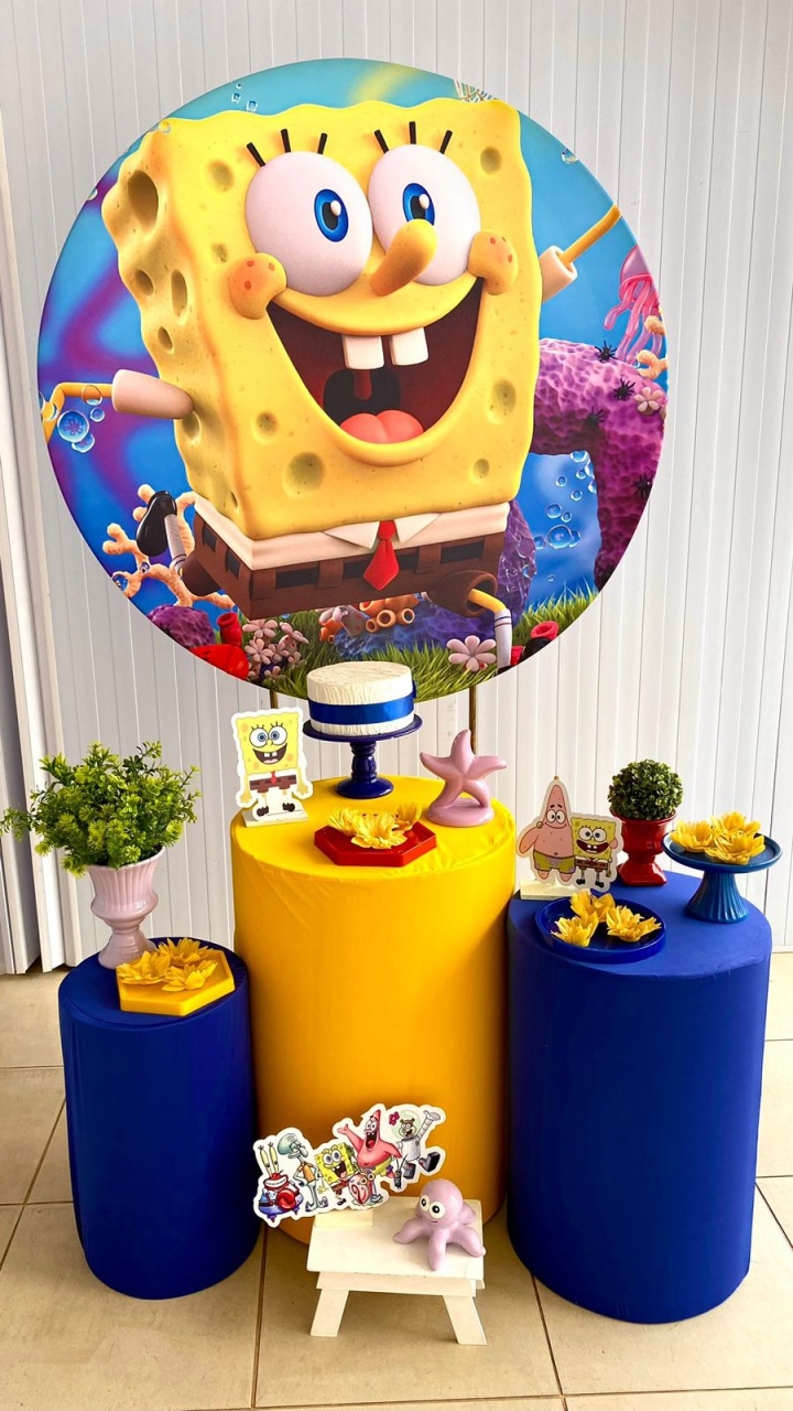 Kit Infantil Mini Cenário  Bob Esponja - Loja Lepetit Locação