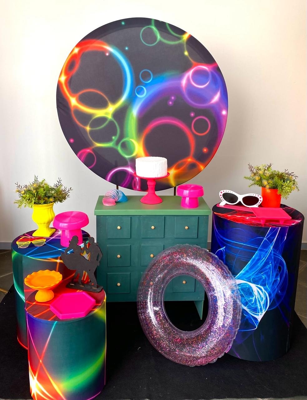 Kit Infantil Mini Party Neon - Loja Lepetit Locação