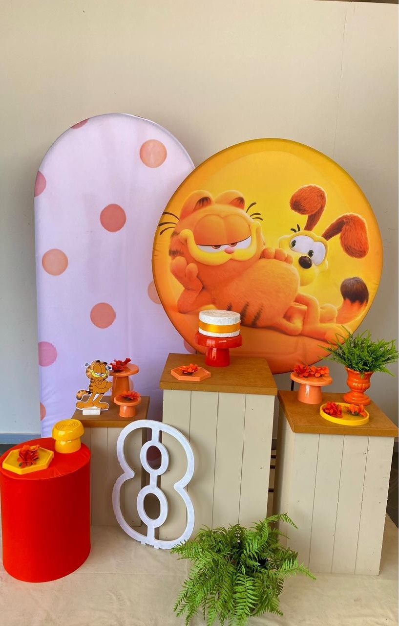 Kit Infantil Mini Party P  Garfield  - Loja Lepetit Locação