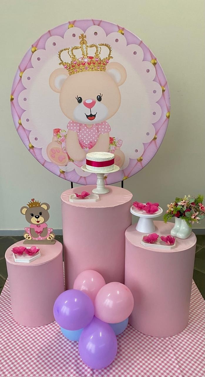Kit Infantil Celebrar  Ursinha Realeza - Loja Lepetit Locação