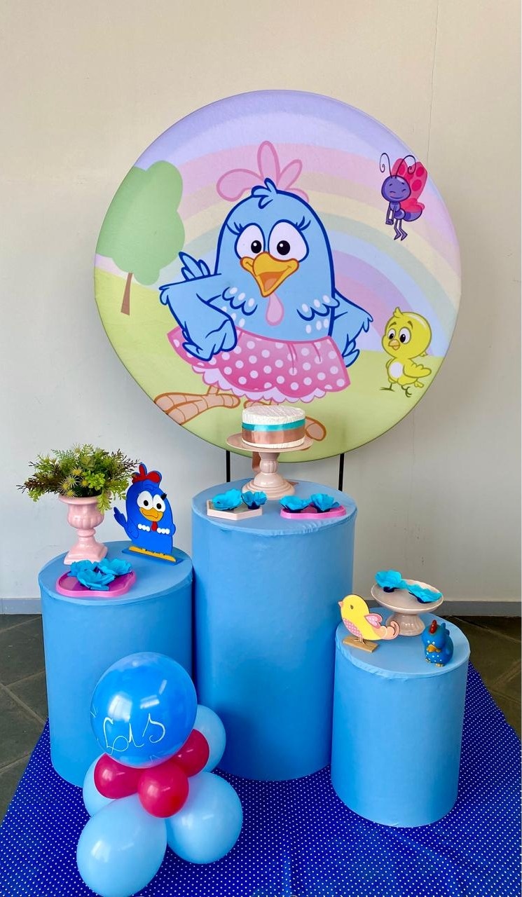 Kit Infantil Mini Cenário Galinha Pintadinha  - Loja Lepetit Locação