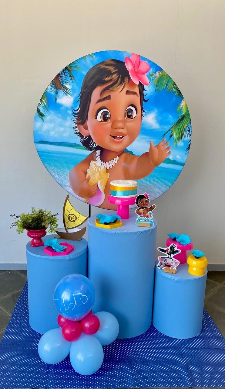 Kit Infantil Mini Cenário Moana Baby - Loja Lepetit Locação