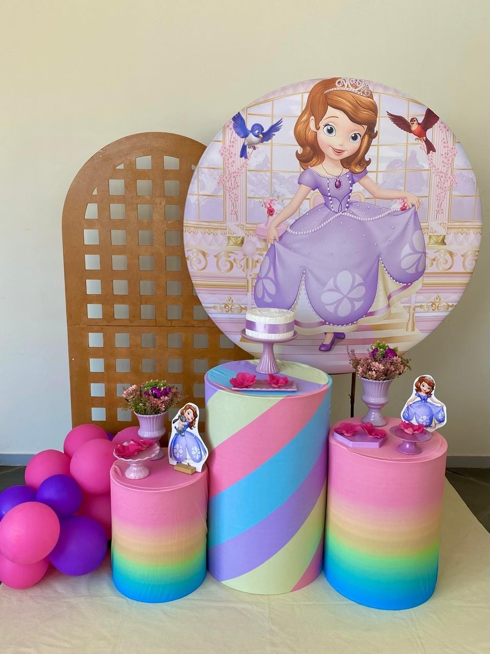 Kit Infantil Mini Party P Princesa Sofia  - Loja Lepetit Locação