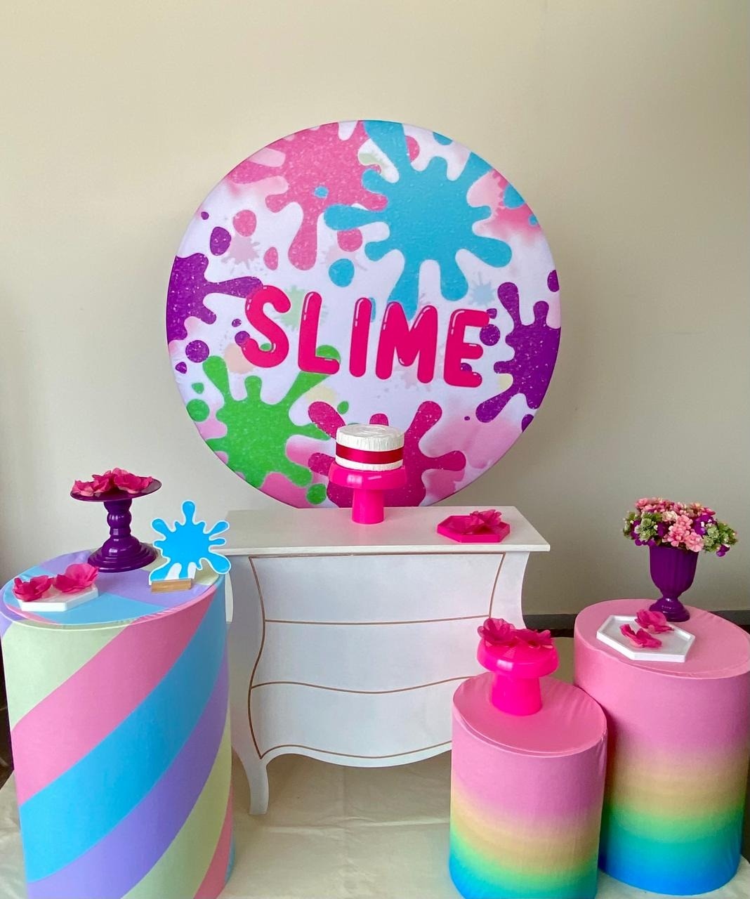 Kit Infantil Mini Party Slime  - Loja Lepetit Locação