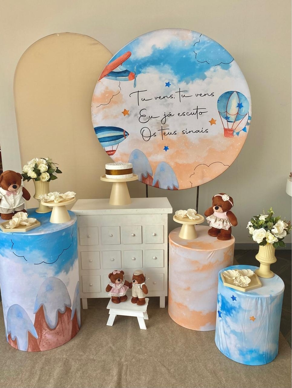 Kit Infantil Party Chá de Bebê Teus Sinais  - Loja Lepetit Locação
