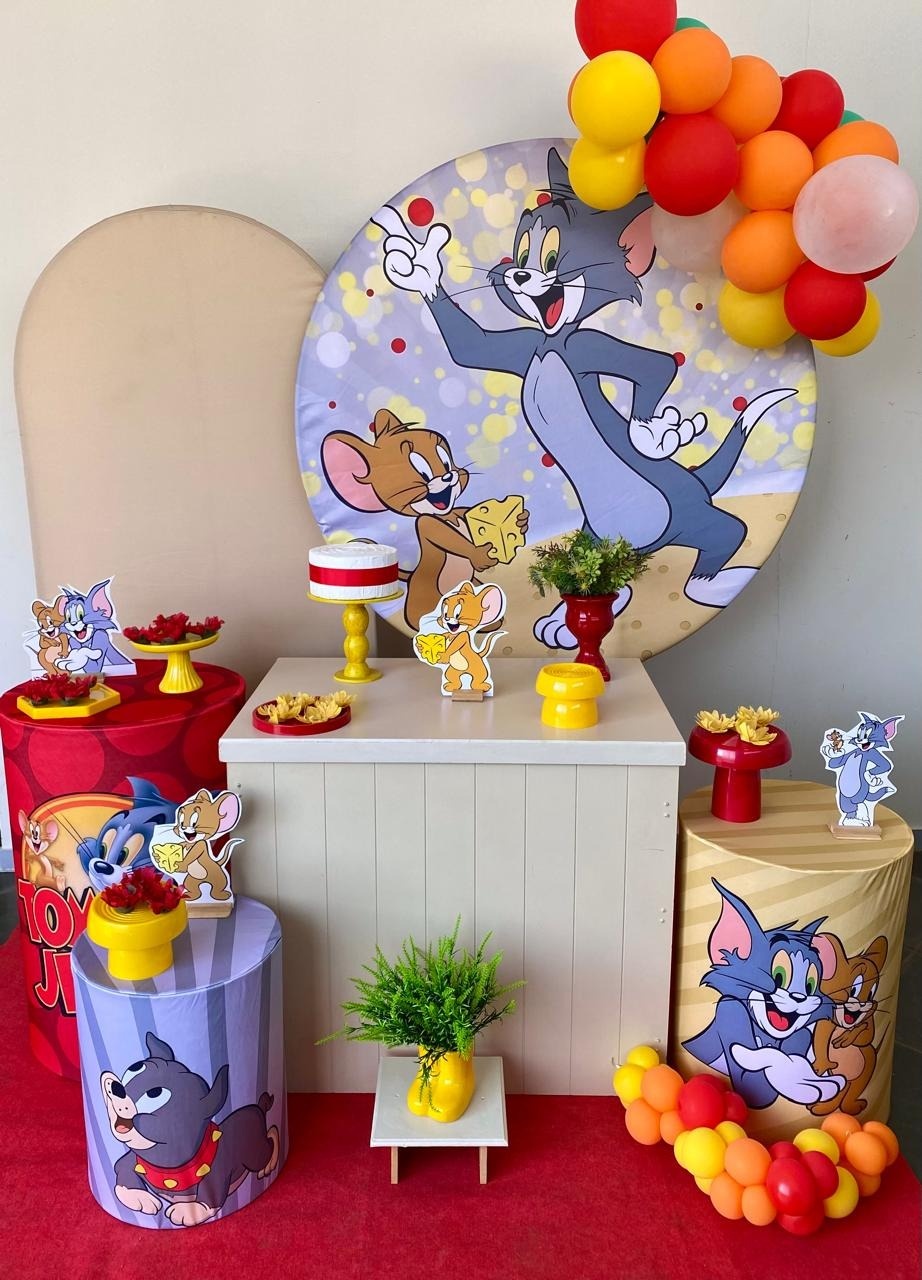 Kit Infantil Party Tom E Jerry   - Loja Lepetit Locação