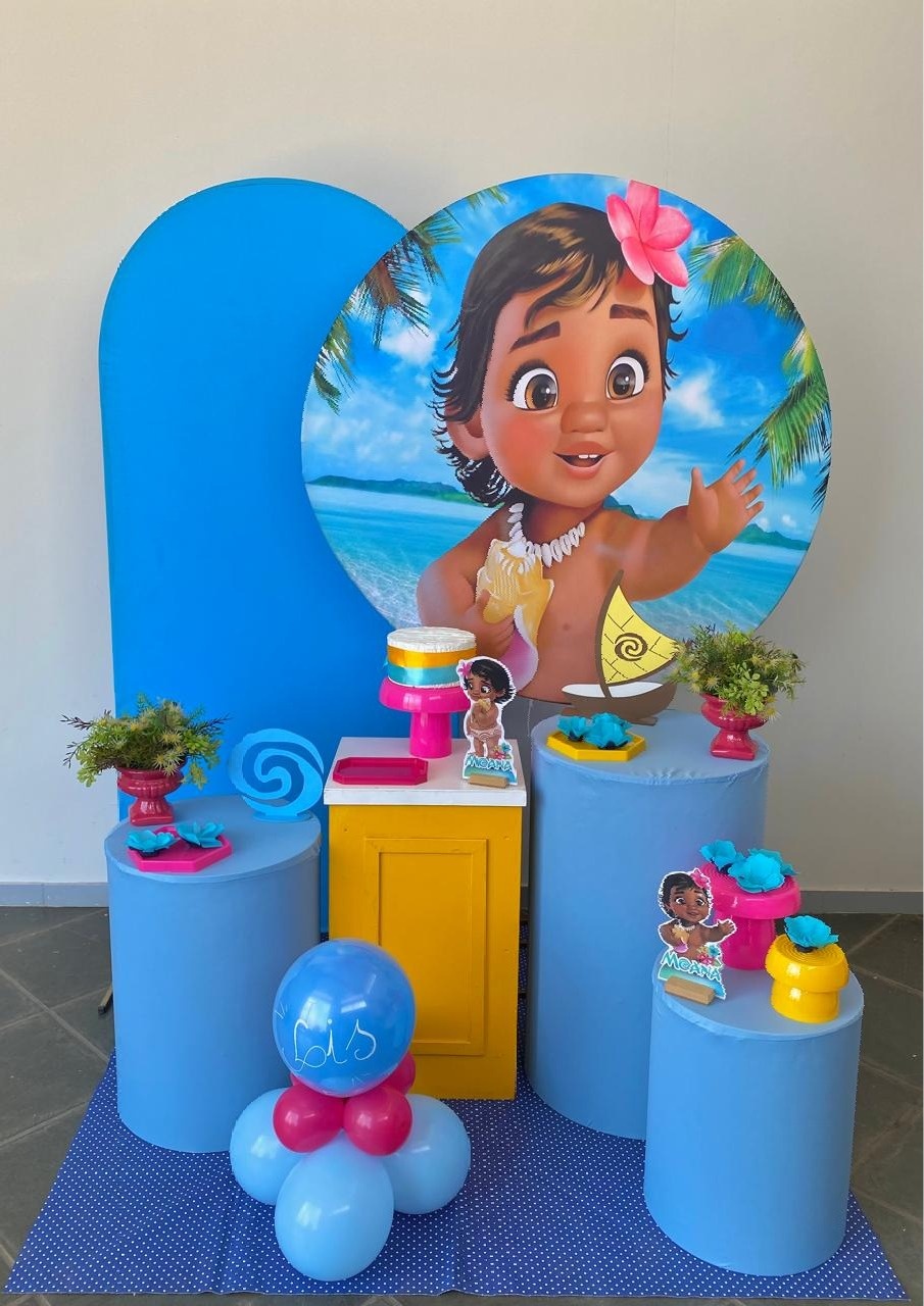 Kit Infantil Mini Party P  Moana Baby   - Loja Lepetit Locação