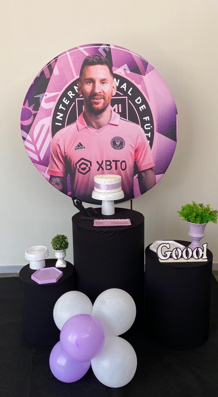Kit Infantil Mini Cenário Messi  - Loja Lepetit Locação
