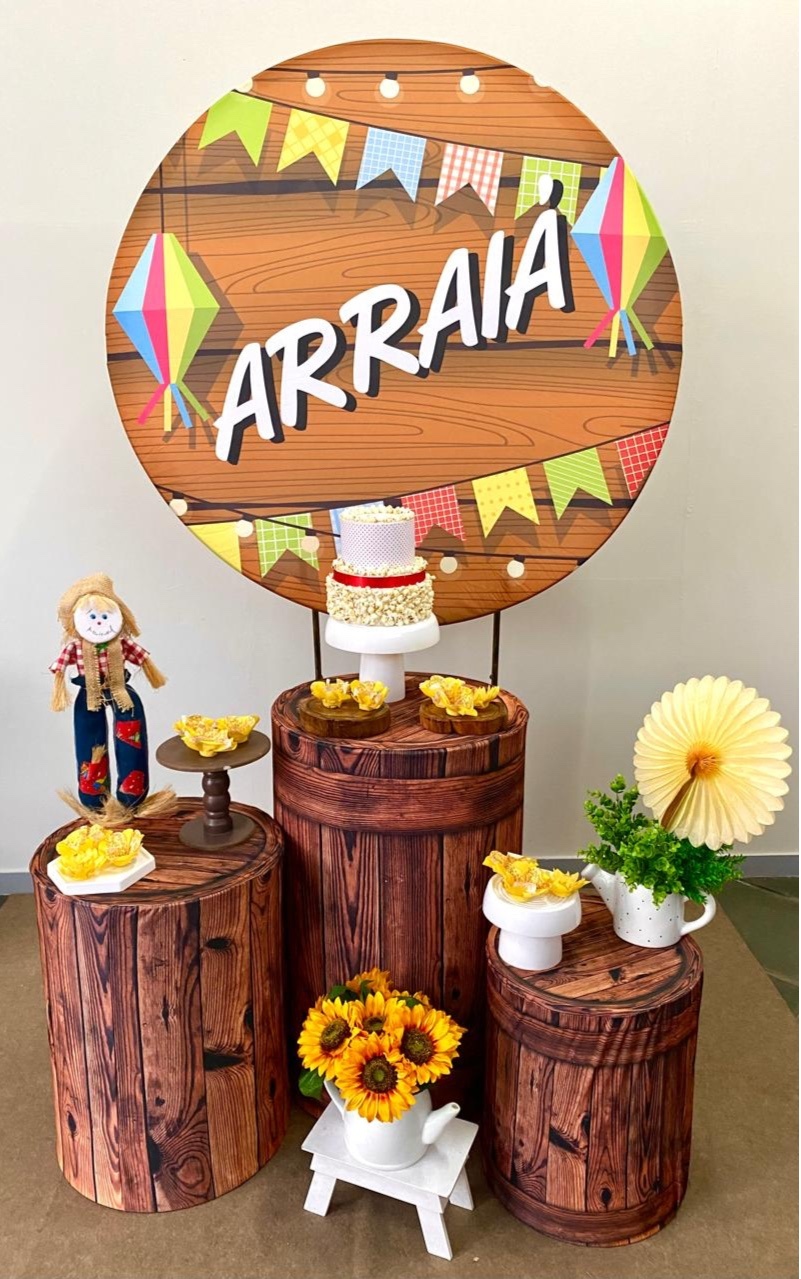 Kit Mini Cenário Arraiá  - Loja Lepetit Locação