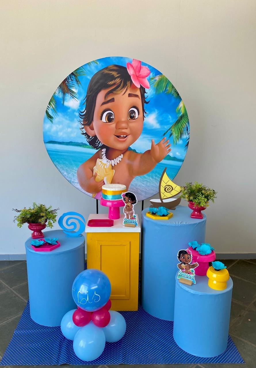 Kit Infantil Mini Party  Moana Baby  - Loja Lepetit Locação