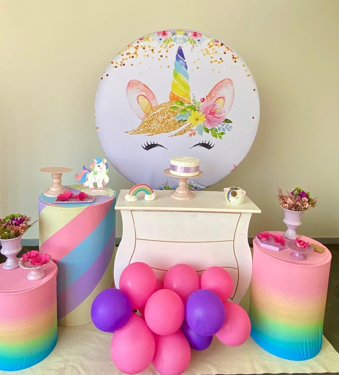 Kit Infantil Mini Party Unicôrnio  - Loja Lepetit Locação