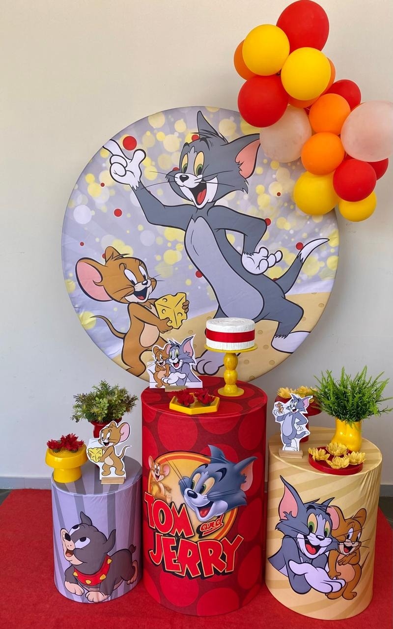 Kit Infantil Mini Cenário Tom E Jerry - Loja Lepetit Locação