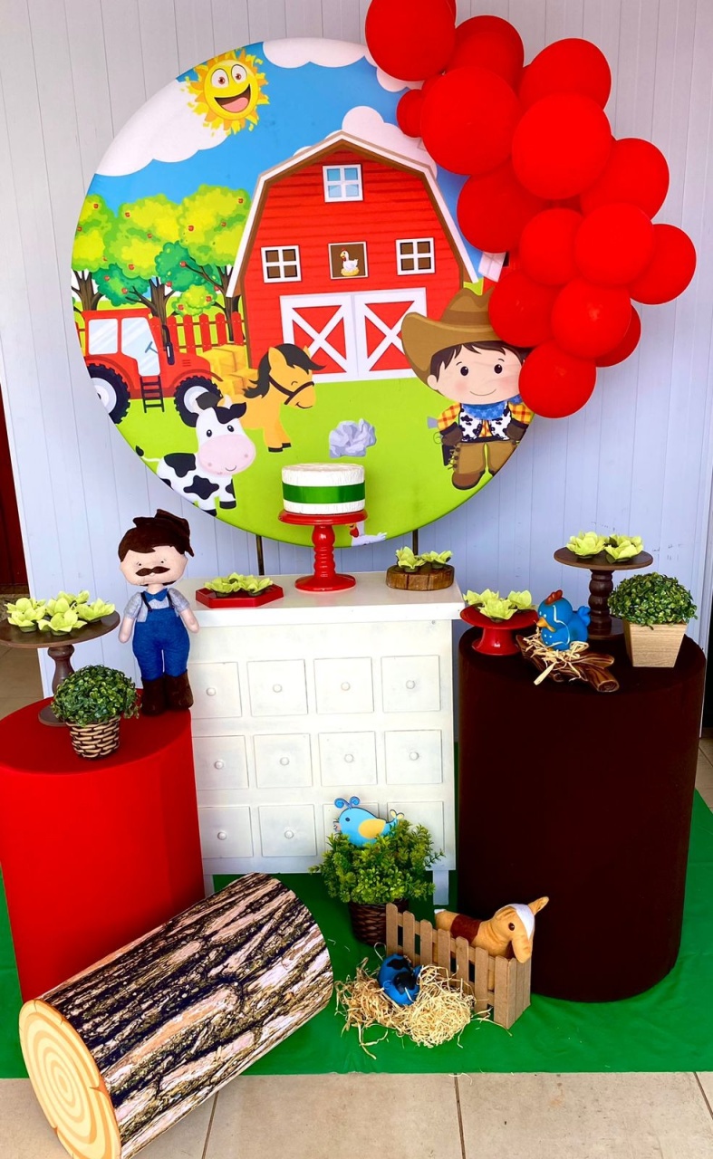 Kit Infantil Mini Party Fazendinha  - Loja Lepetit Locação