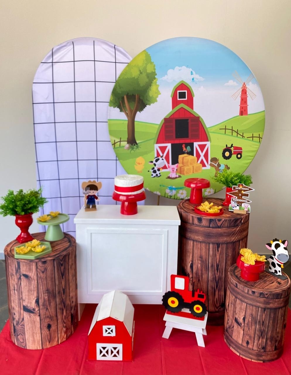 Kit Infantil Mini Party P Fazendinha L - Loja Lepetit Locação