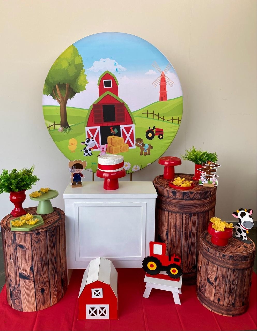Kit Infantil Mini Party Fazendinha L - Loja Lepetit Locação