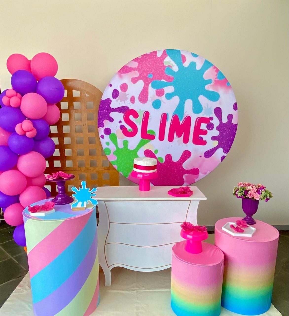 Kit Infantil Mini Party P Slime   - Loja Lepetit Locação