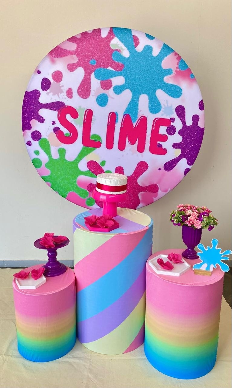 Kit Infantil Mini Cenário Slime - Loja Lepetit Locação