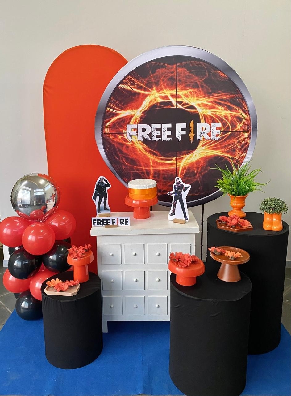 Kit Infantil Mini Party P Free Fire - Loja Lepetit Locação