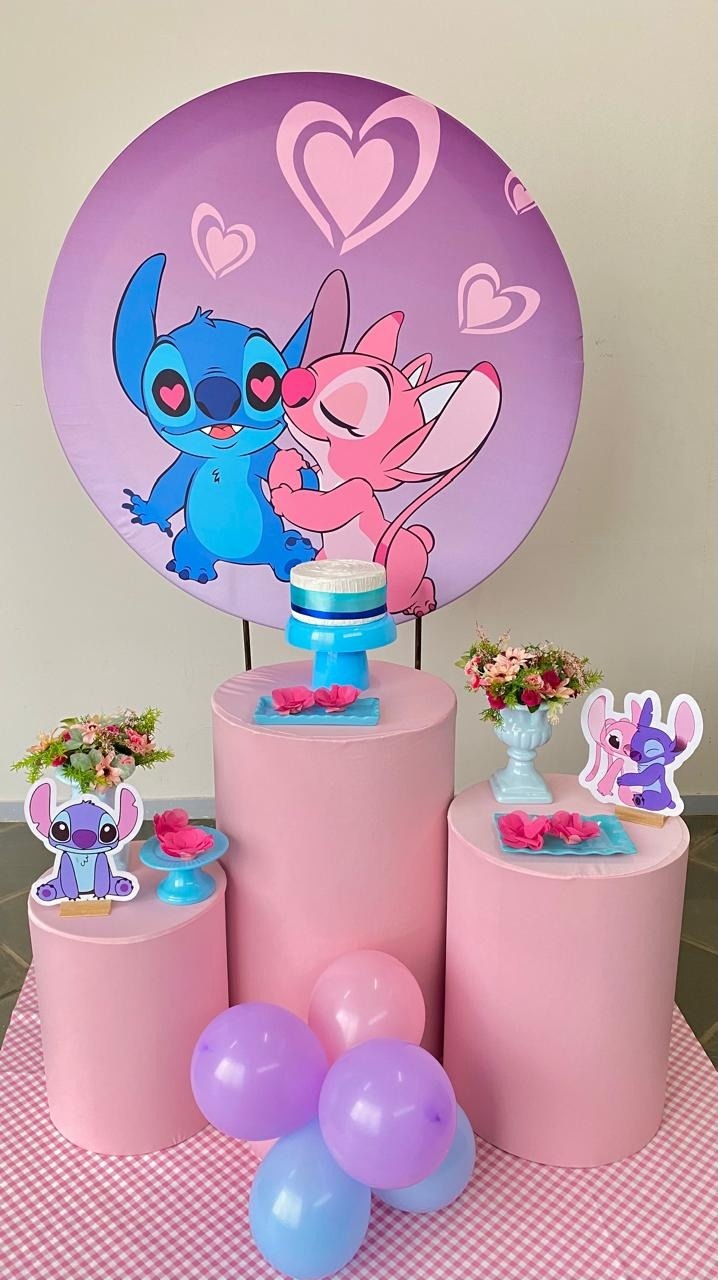 Kit Infantil Mini Cenário Liro/Stich - Loja Lepetit Locação