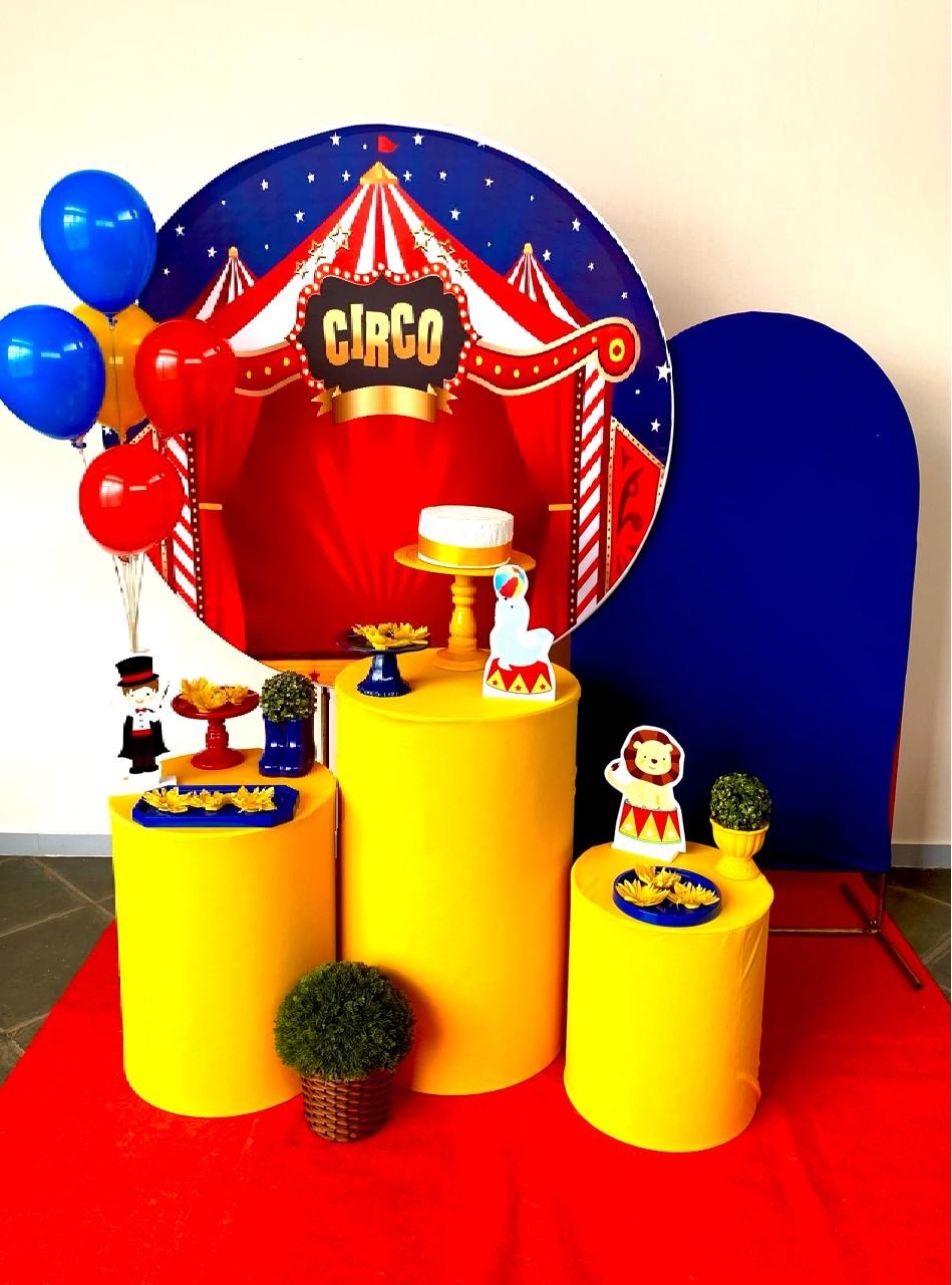 Kit Infantil Mini Party P Circo Vermelho  - Loja Lepetit Locação