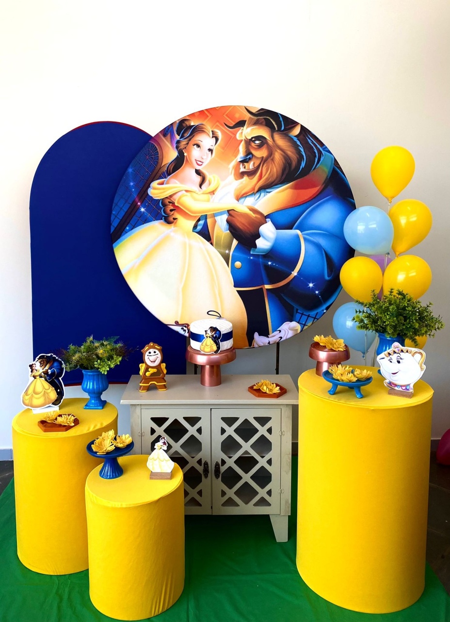 Kit Infantil Mini Party P Bela E A Fera - Loja Lepetit Locação