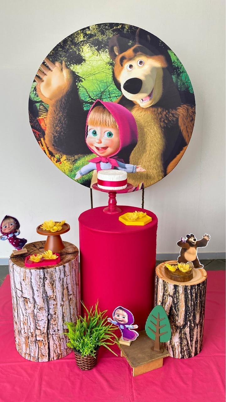 Kit Infantil Mini Cenário Marcha E Urso  - Loja Lepetit Locação