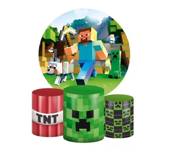 Painel Minecraft 1,5Mt - P2DOCESEFESTAS