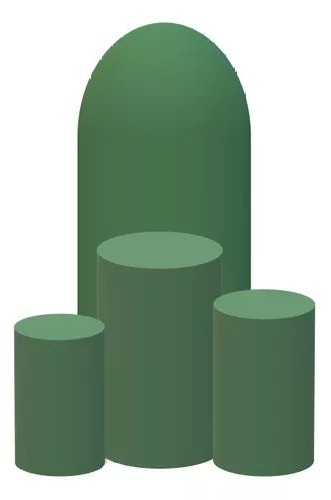 Painel Romano Verde Oliva - P2DOCESEFESTAS