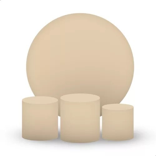 Kit Painel Liso Bege - P2DOCESEFESTAS