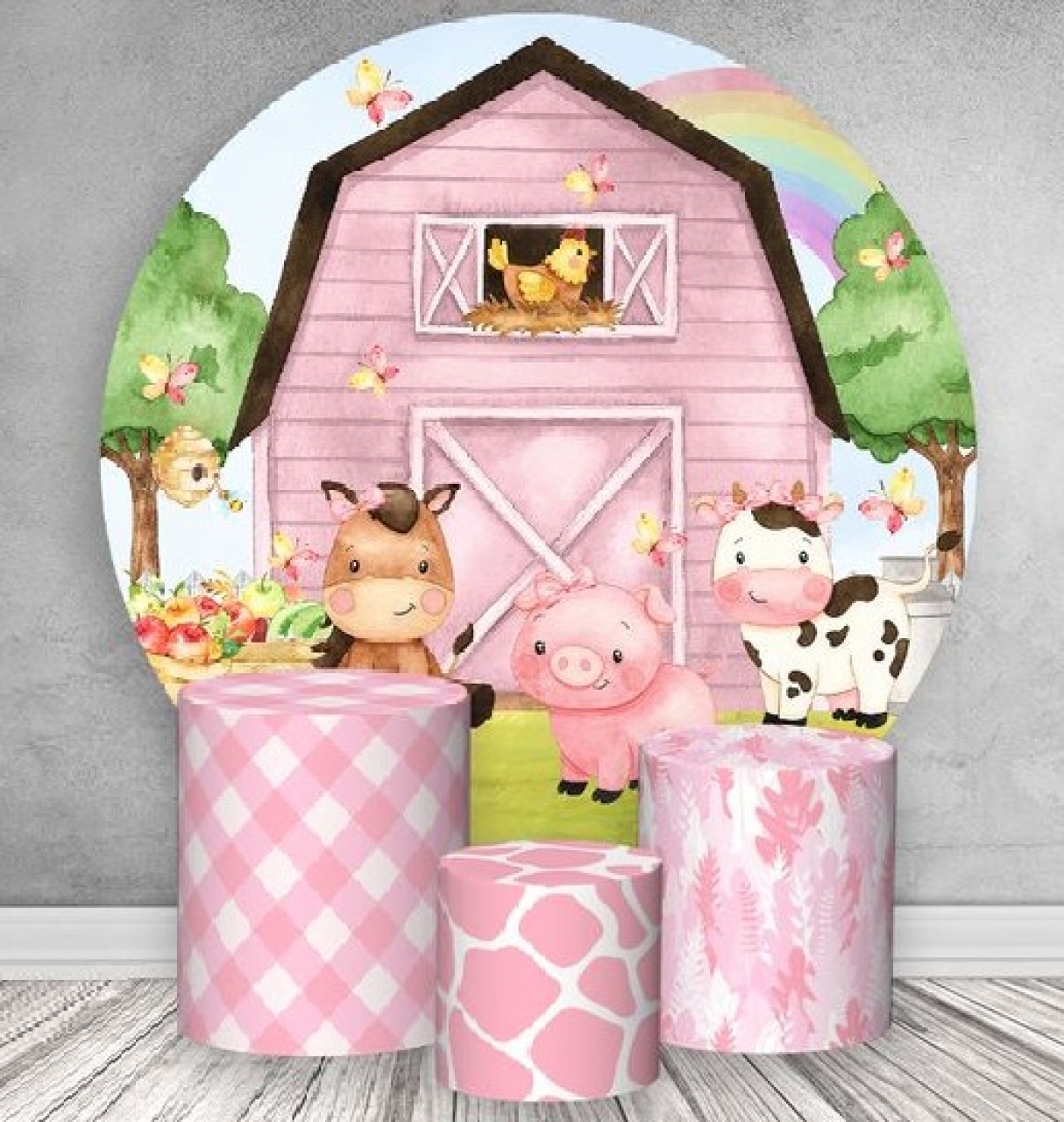 Painel Fazendinha Menina - P2DOCESEFESTAS