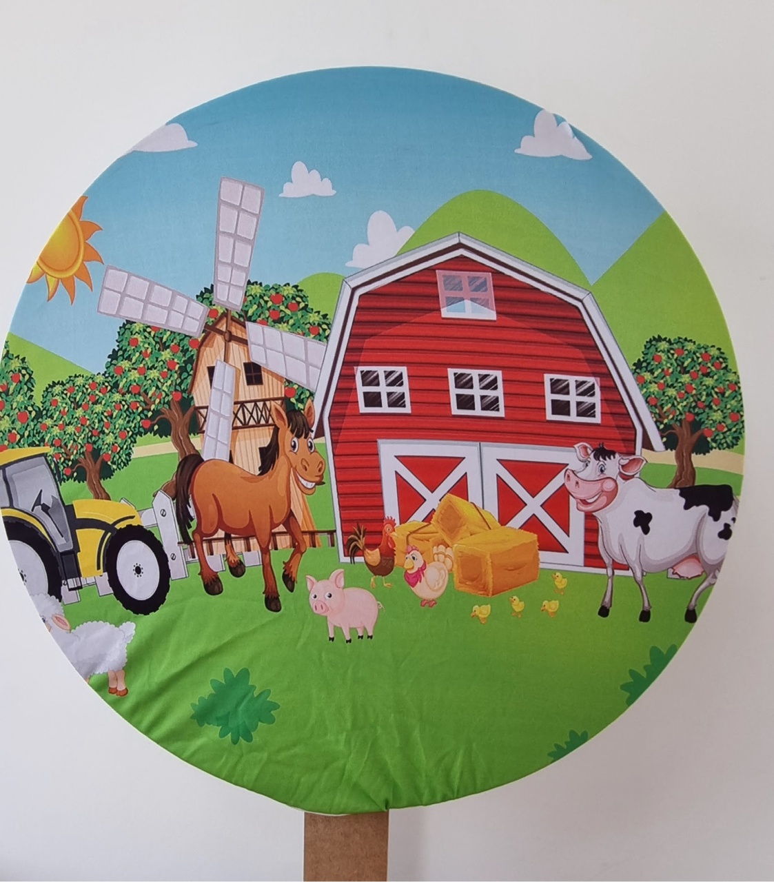 Painel 50Cm Fazendinha Menino - P2DOCESEFESTAS