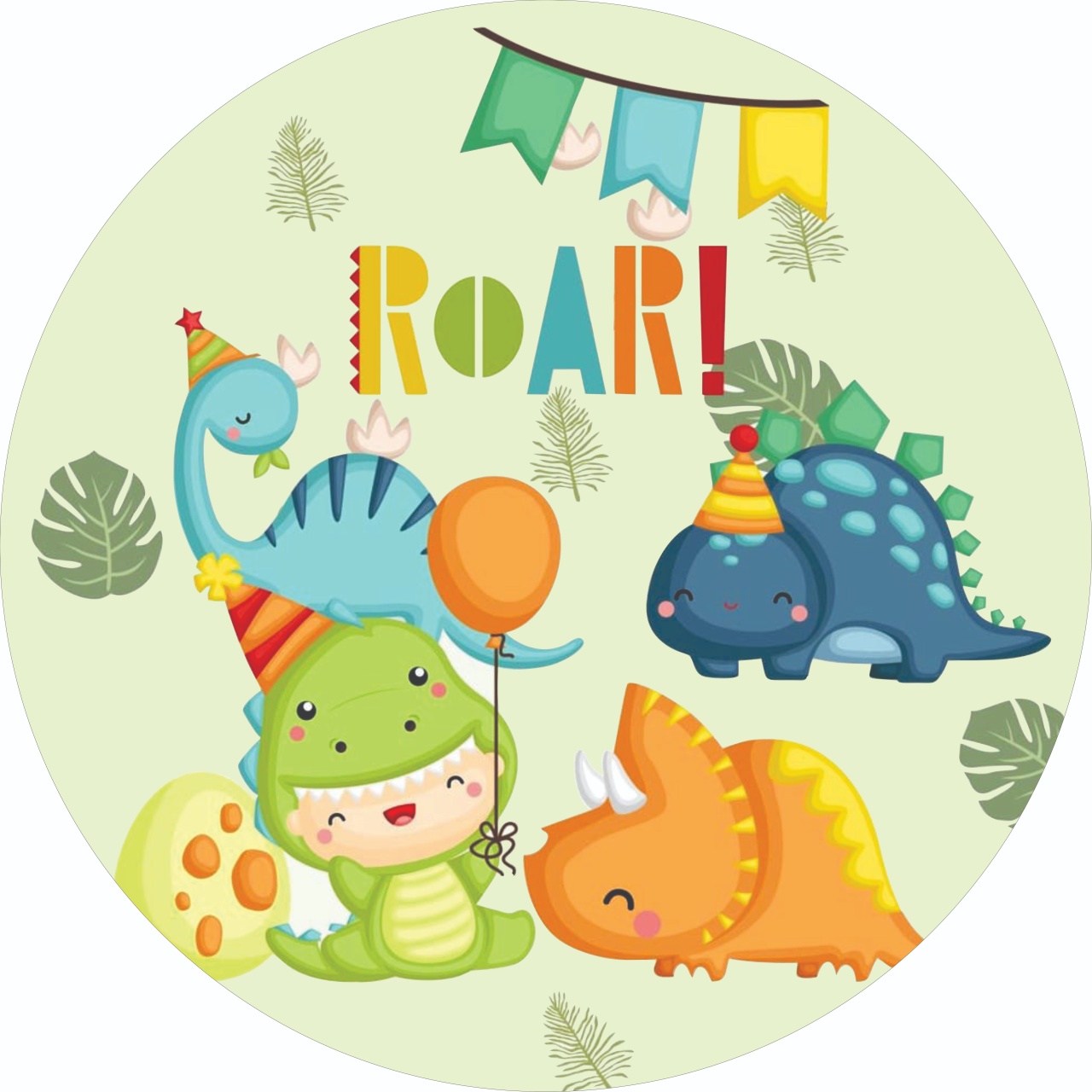 Painel 50Cm Dino Baby - P2DOCESEFESTAS