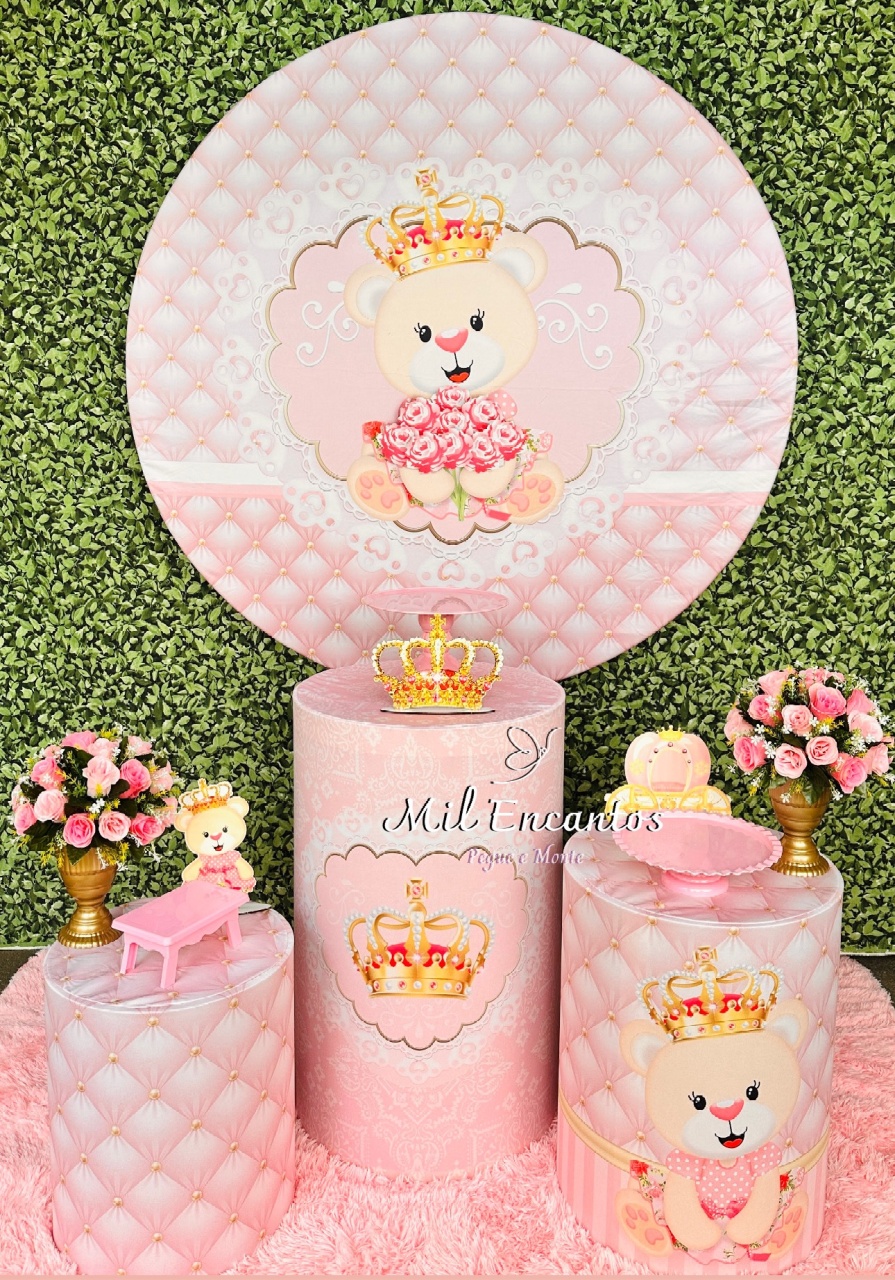Kit Padrão - Ursinha Princesa - Mil Encantos Pegue e monte