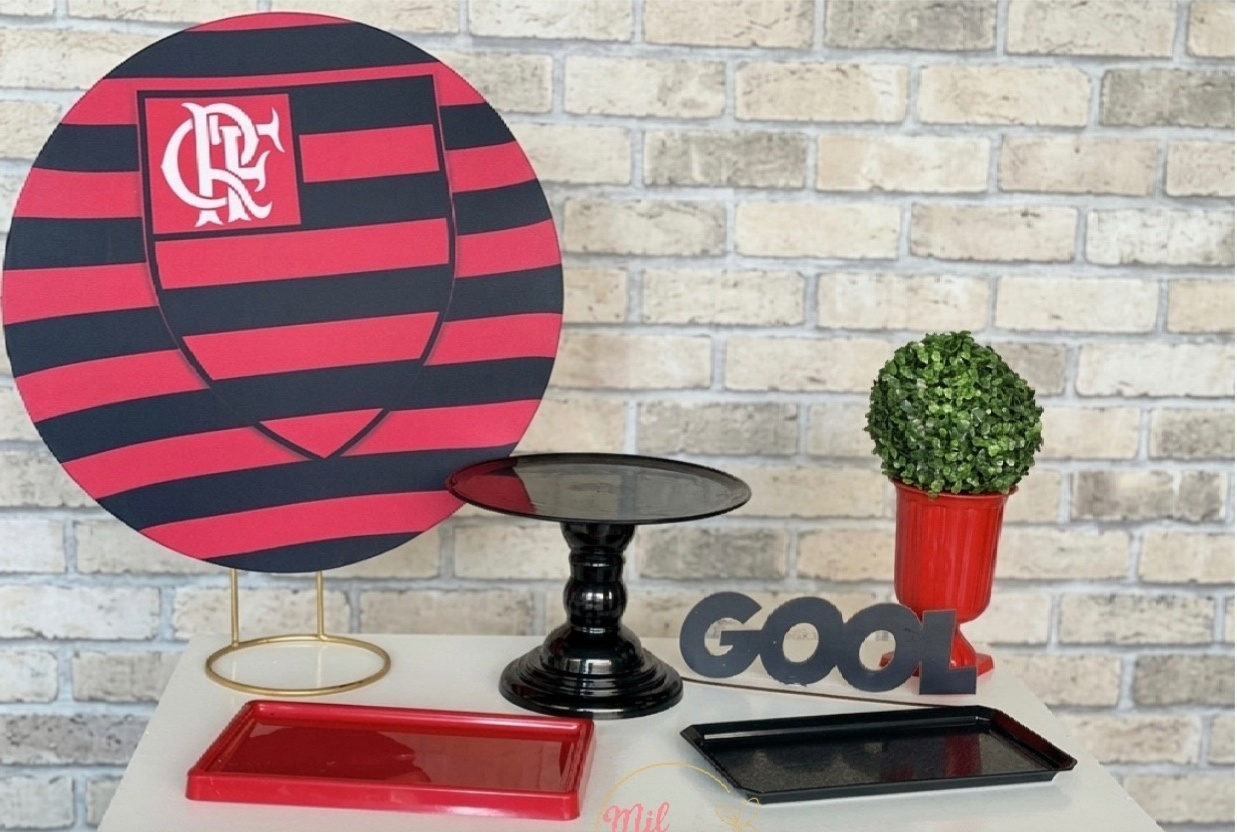 Kit de Mesa Adm - Futebol ( Flamengo ) - Mil Encantos pegue e monte
