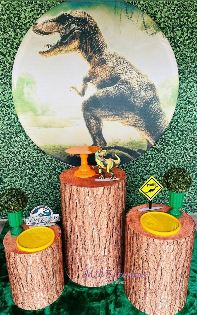 Kit Padrão - Dinossauro Jurassic - Mil Encantos Pegue e monte