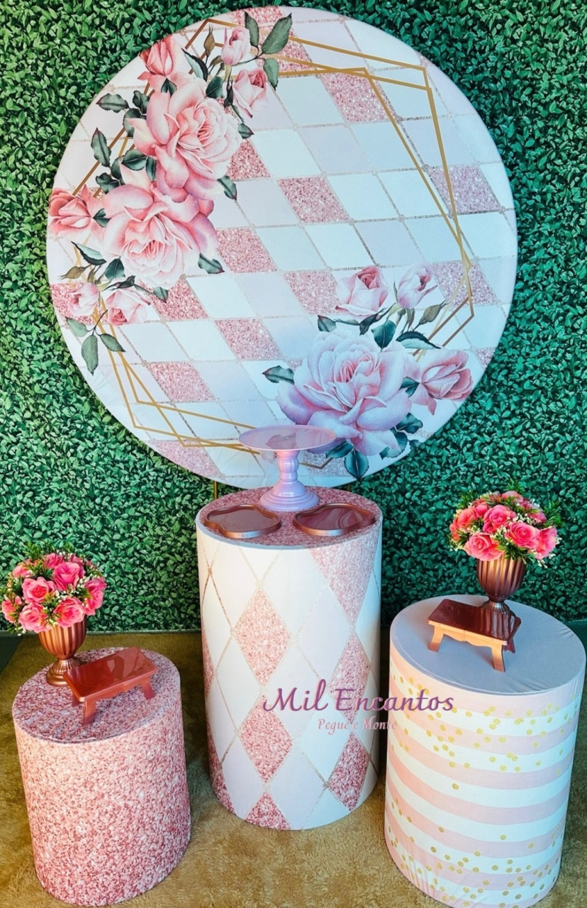 Kit Padrão -  Geométrico Floral - Mil Encantos Pegue e monte