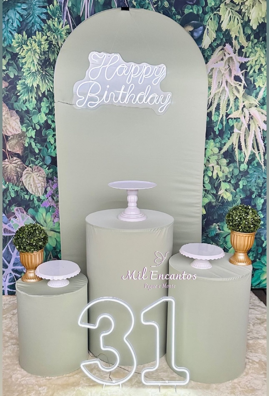 Kit Inspiração -   Romano/Cilindro Verde Chá - Mil Encantos Pegue e monte