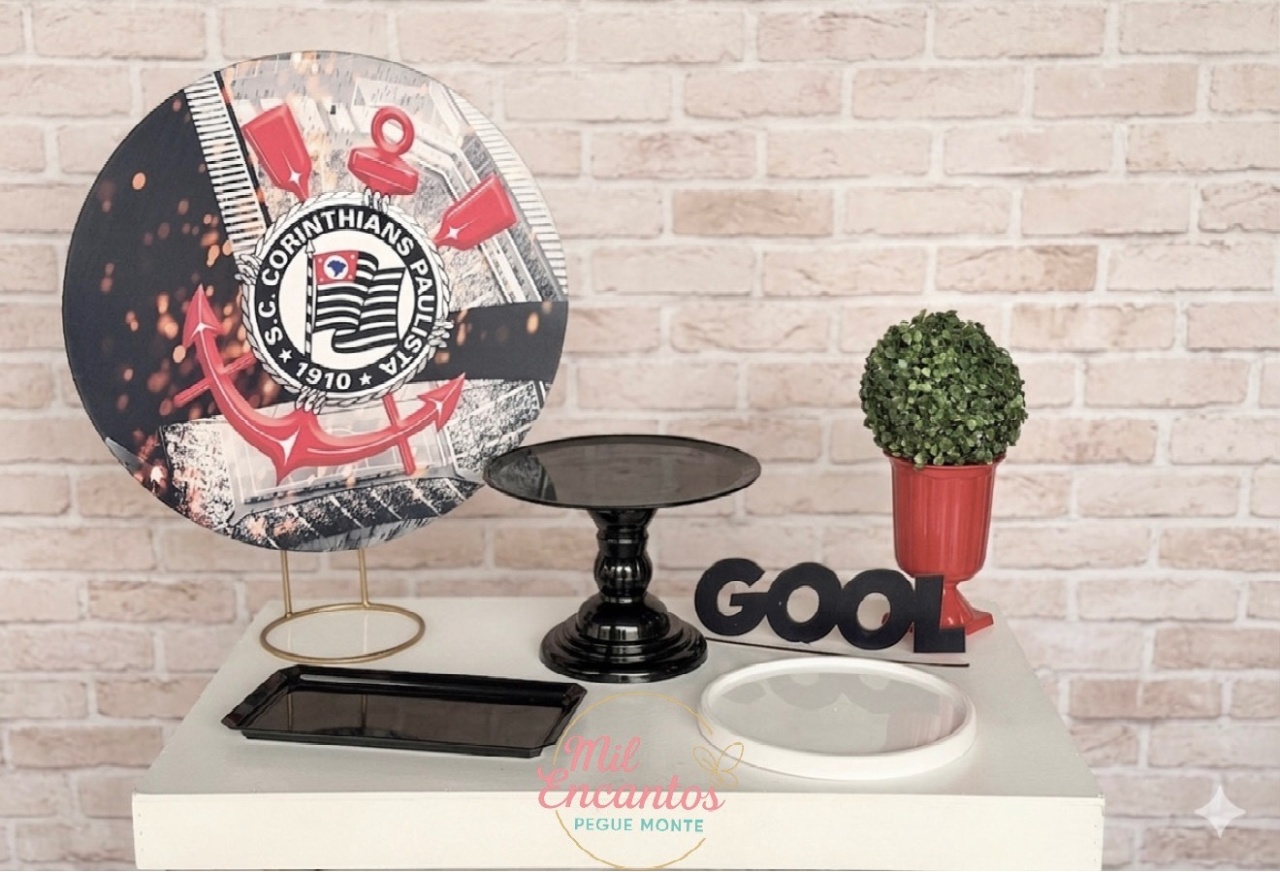 Kit Mesa - Corinthians - Mil Encantos Pegue e monte