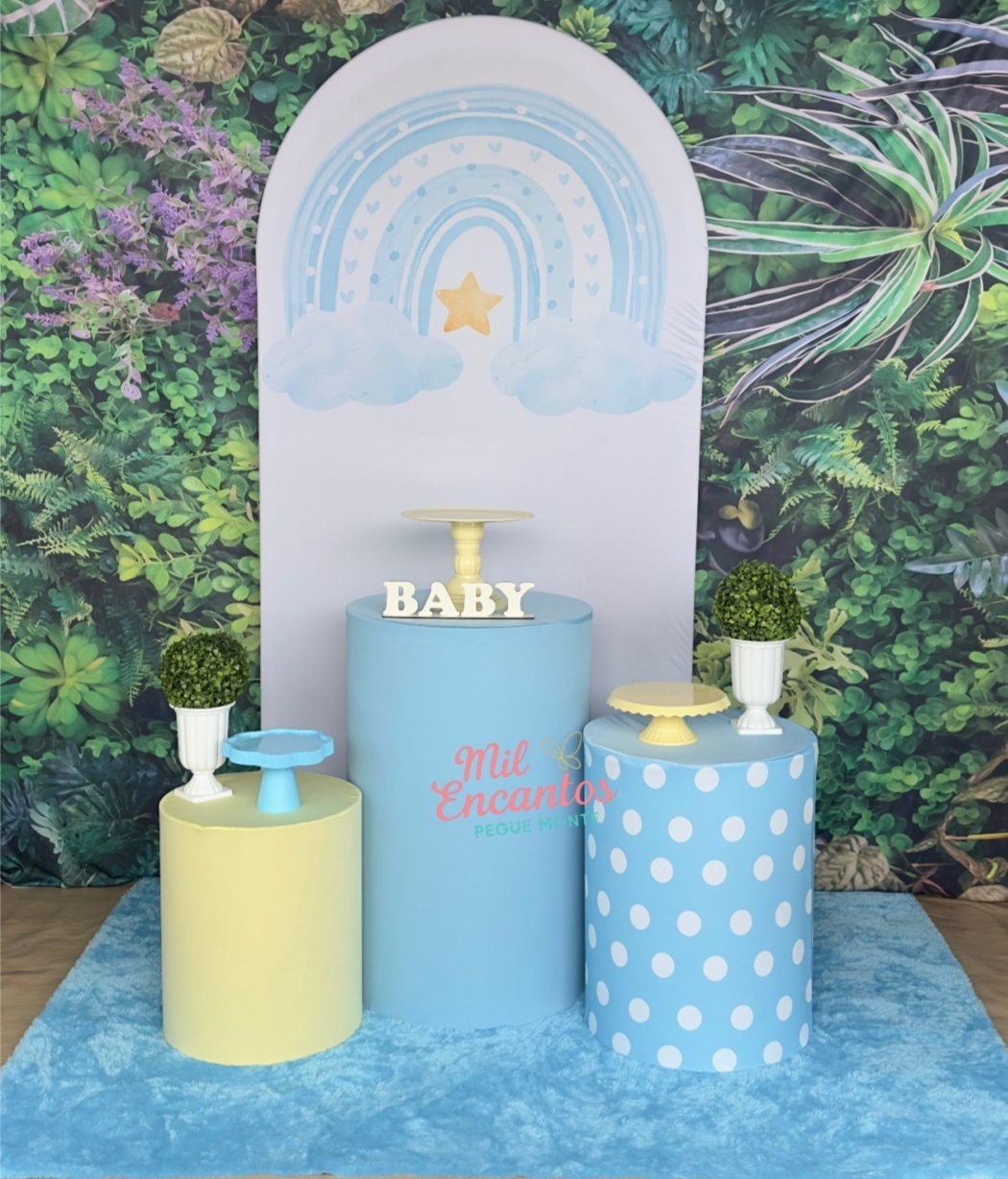 Arco Iris Boho Azul - Kit Padrão - Mil Encantos pegue e monte