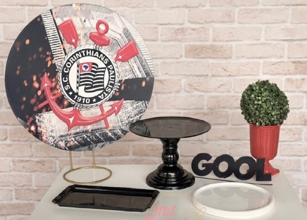 Kit de Mesa Adm - Futebol ( Corinthians ) - Mil Encantos pegue e monte