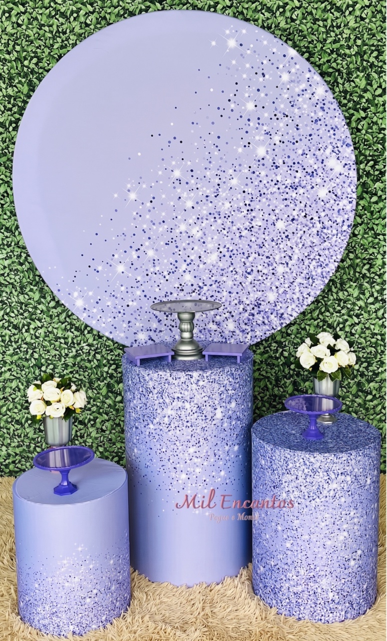Glitter Lilás - Kit Padrão - Mil Encantos pegue e monte