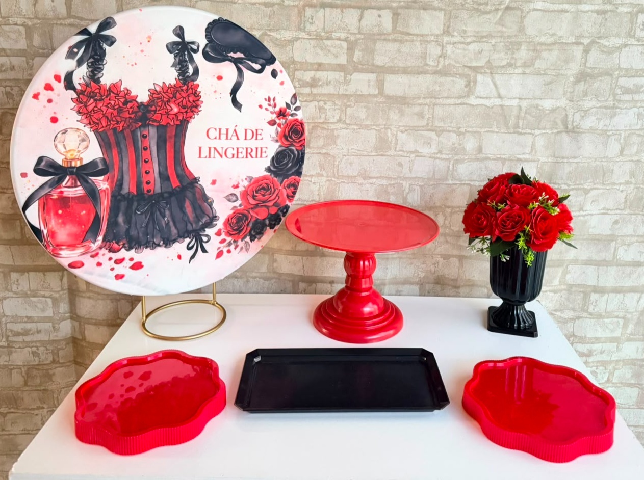 Kit de Mesa Adf - Lingerie - Mil Encantos pegue e monte